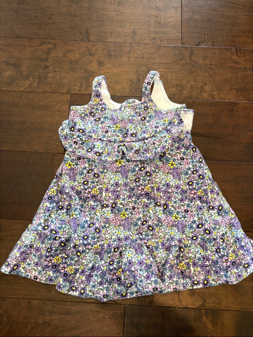Janie and Jack Purple Floral Sundress with Yellow Accents